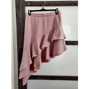 Jealous Tomato - Mauve Ruffle Asymmetrical Skirt Size M